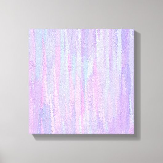 Pastelpenseelstreken Abstracte kunst Canvas Afdruk (Voorkant)