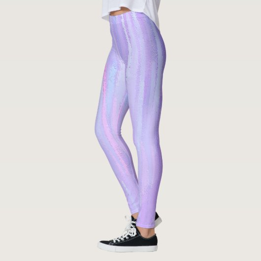 Pastelpenseelstreken Leggings (Links)