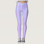 Pastelpenseelstreken Leggings (Voorkant)