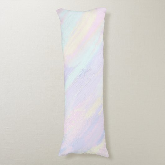 Pastelpenseelstreken Lichaamskussen (Voorkant Verticaal)