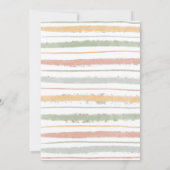 Pastelpenseelstreken Oh Baby Virtual Baby shower Kaart (Achterkant)