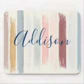 Pastelpenseelstreken op maat muismat (Voorkant)