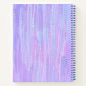 Pastelpenseelstreken op maat notitieboek (Achterkant)