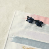 Pastelpenseelstreken op maat strandlaken (In situ)