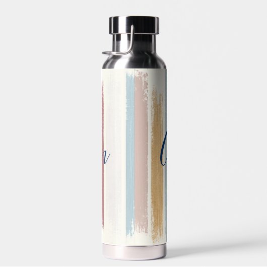 Pastelpenseelstreken op maat waterfles (Rechts)
