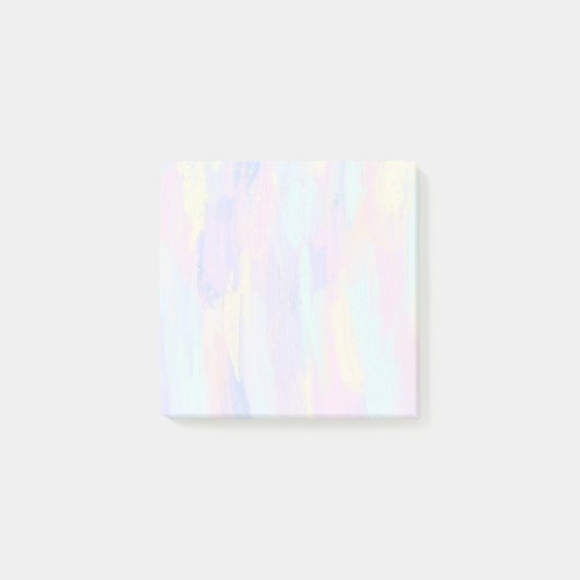 Pastelpenseelstreken Post-it® Notes (Voorkant)