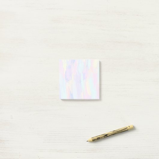 Pastelpenseelstreken Post-it® Notes (Op bureau)
