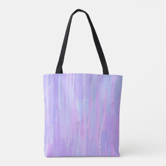 Pastelpenseelstreken Tote Bag (Achterkant)