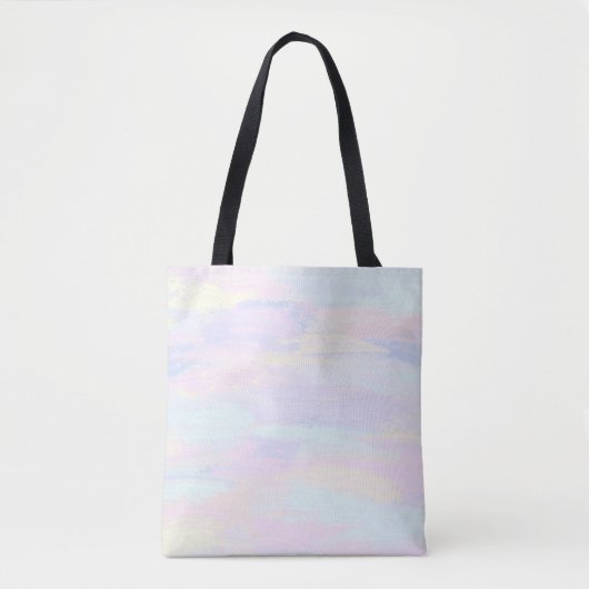 Pastelpenseelstreken Tote Bag (Voorkant)