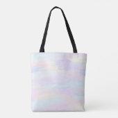 Pastelpenseelstreken Tote Bag (Achterkant)