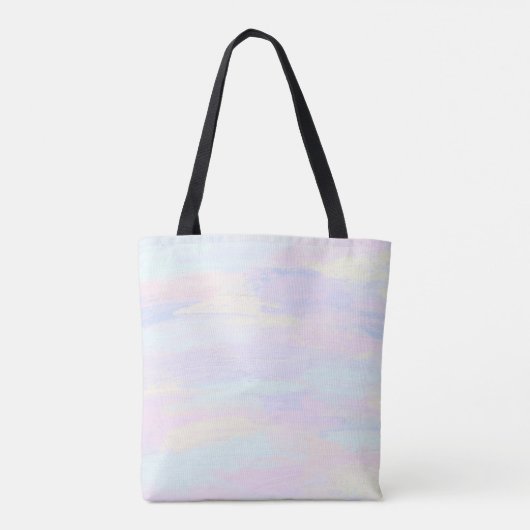 Pastelpenseelstreken Tote Bag (Achterkant)