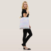 Pastelpenseelstreken Tote Bag (Op model)