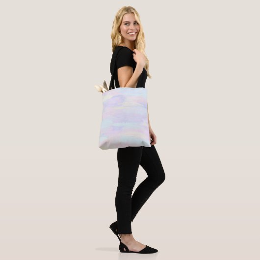 Pastelpenseelstreken Tote Bag (Op model)