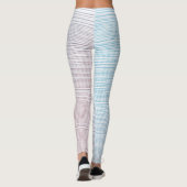 Pastelpenseelverf gestructureerde achtergrond Legg Leggings (Achterkant)