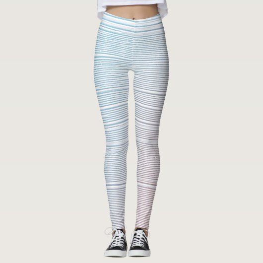 Pastelpenseelverf gestructureerde achtergrond Legg Leggings (Voorkant)