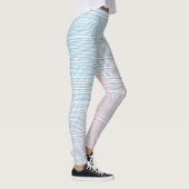 Pastelpenseelverf gestructureerde achtergrond Legg Leggings (Rechts)