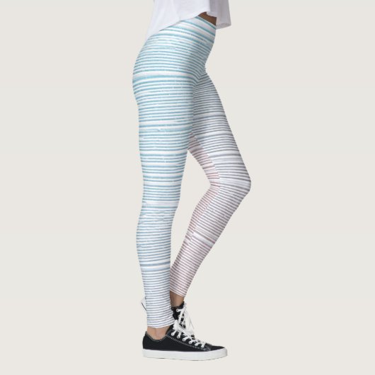Pastelpenseelverf gestructureerde achtergrond Legg Leggings (Rechts)