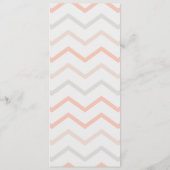 Pastelpertje en afgewerkte geometrische gereservee menu (Achterkant)