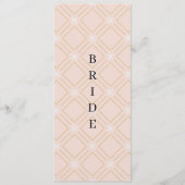 Pastelpertje en goudgeometrische gereserveerde sto menu (Voorkant)