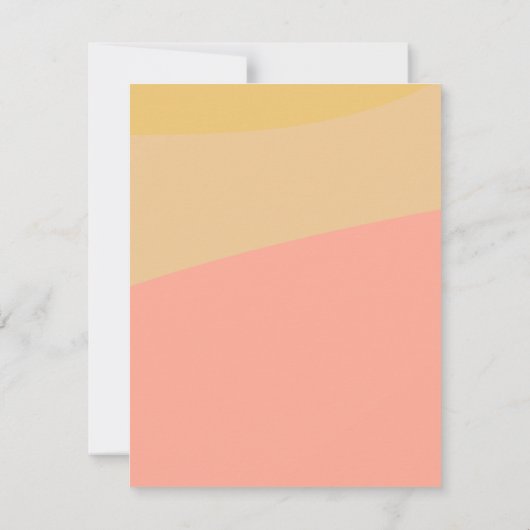 Pastelperzik geel Gepersonaliseerde naam briefpapi Notitiekaartje (Achterkant)