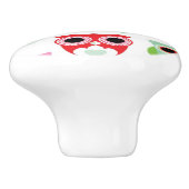 pastelpoeder kleur achtergrond keramische knop (Zijkant)