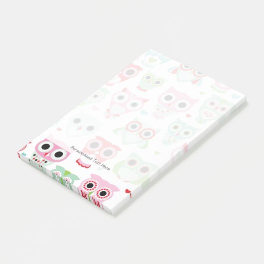 pastelpoeder kleur achtergrond post-it® notes (Schuin)