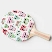 pastelpoeder kleur achtergrond tafeltennisbatje (Zijkant)