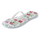 pastelpoeder kleur achtergrond teenslippers (Schuin)