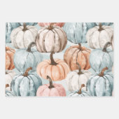pastelpompoenen inpakpapier vel (Voorkant 3)
