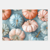 pastelpompoenen inpakpapier vel (Voorkant)