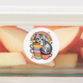 Pastelpoten & regenboogsloepen labels (Aangebracht)