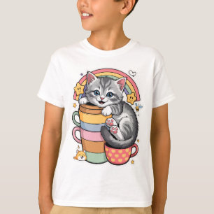Pastelpoten & regenboogsloepen t-shirt
