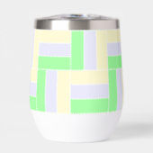 Pastelrechthoeken Patroon Witte stippellijnen (Voorkant)