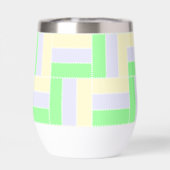 Pastelrechthoeken Patroon Witte stippellijnen (Achterkant)