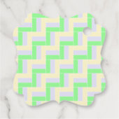 Pastelrechthoeken Patroon Witte stippellijnen Bedankjes Labels (Achterkant)