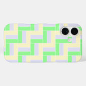 Pastelrechthoeken Patroon Witte stippellijnen Case-Mate iPhone Case (Achterkant (horizontaal))
