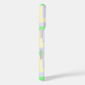 Pastelrechthoeken Patroon Witte stippellijnen Case-Mate iPhone Case (Achterkant / Rechts)