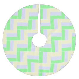 Pastelrechthoeken Patroon Witte stippellijnen Kerstboom Rok