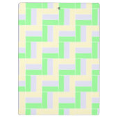 Pastelrechthoeken Patroon Witte stippellijnen Klembord (Achterkant)