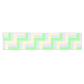 Pastelrechthoeken Patroon Witte stippellijnen Korte Tafelloper (Horizontaal)