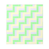 Pastelrechthoeken Patroon Witte stippellijnen Notitieblok (Voorkant)