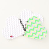 Pastelrechthoeken Patroon Witte stippellijnen Notitieboek (Binnen)