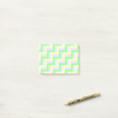 Pastelrechthoeken Patroon Witte stippellijnen Post-it® Notes (Op bureau)