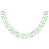 Pastelrechthoeken Patroon Witte stippellijnen Vlaggetjes (Alle)