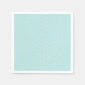 Pastelregenboog abrikoos Polka Dots Decoupage Servet (Voorkant)