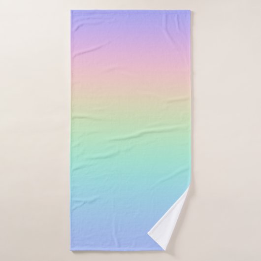 Pastelregenboog Badhanddoek (Badhanddoek)