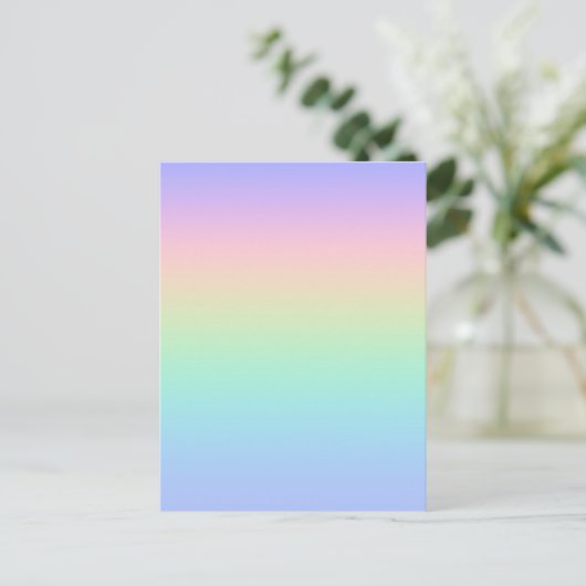 Pastelregenboog Briefkaart (Staand voorkant)