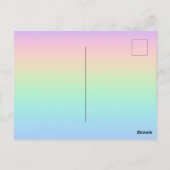 Pastelregenboog Briefkaart (Achterkant)