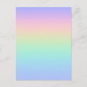 Pastelregenboog Briefkaart (Voorkant)