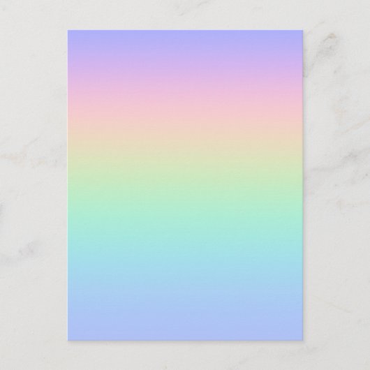 Pastelregenboog Briefkaart (Voorkant)